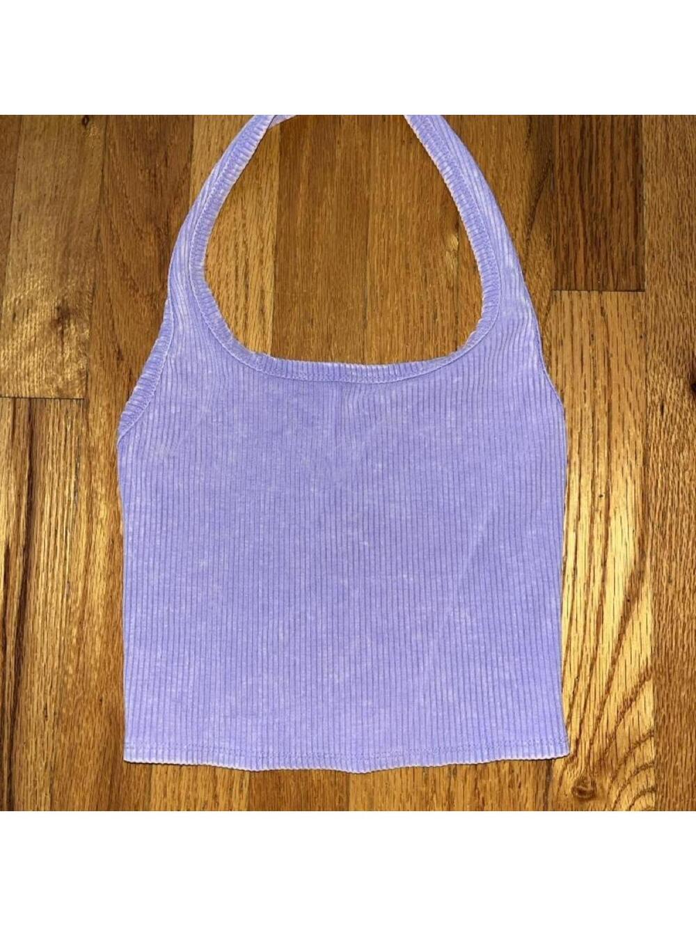 Wild Fable Women's Purple Crop-top